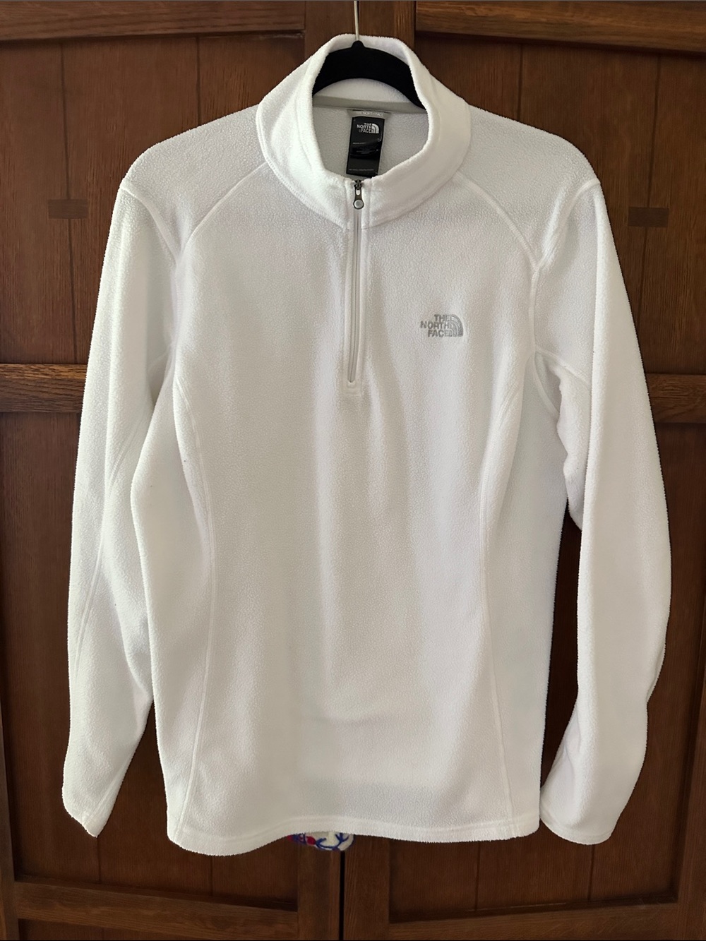 The North Face White Half-Zip Fleece Pullover